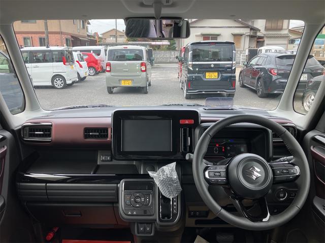 スペーシアカスタム ハイブリッドXS 届出済未使用車・禁煙車・スチールシルバーM ・社外16インチアルミホイール/タイヤ ローダウン フロント/サイド/リア フラップスポイラー 両側電動スライドドア クリアランスソナー オートクルーズコントロール オートライト LEDヘッドランプ(24枚目)