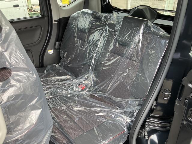 スペーシアカスタム ハイブリッドＸＳターボ　届出済未使用車・禁煙車・ブラック・　社外１６インチアルミホイール／タイヤ　ローダウン　フロント／サイド／リア　フラップスポイラー　両側電動スライドドア　クリアランスソナー　オートクルーズコントロール　オートライト　ＬＥＤヘッドランプ（66枚目）