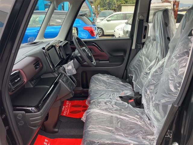 スペーシアカスタム ハイブリッドＸＳターボ　届出済未使用車・禁煙車・ブラック・　社外１６インチアルミホイール／タイヤ　ローダウン　フロント／サイド／リア　フラップスポイラー　両側電動スライドドア　クリアランスソナー　オートクルーズコントロール　オートライト　ＬＥＤヘッドランプ（67枚目）