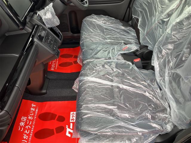 スペーシアカスタム ハイブリッドＸＳターボ　届出済未使用車・禁煙車・ブラック・　社外１６インチアルミホイール／タイヤ　ローダウン　フロント／サイド／リア　フラップスポイラー　両側電動スライドドア　クリアランスソナー　オートクルーズコントロール　オートライト　ＬＥＤヘッドランプ（70枚目）