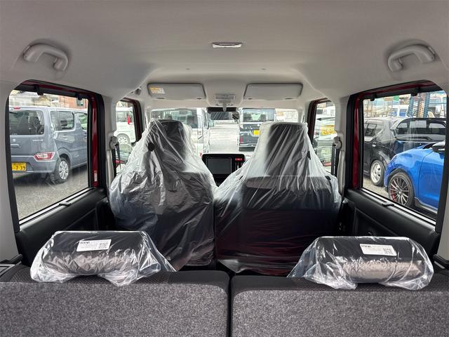 スペーシアカスタム ハイブリッドＧＳ　届出済未使用車・禁煙車・　フェニックスレッドパール　社外１６インチアルミホイール／タイヤ　ローダウン　フロント／サイド／リア　フラップスポイラー　片側電動スライドドア　クリアランスソナー　オートクルーズコントロール（49枚目）