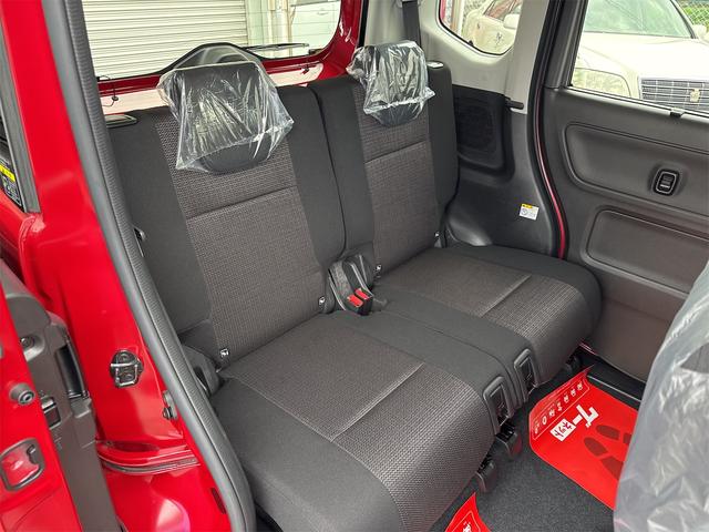 スペーシアカスタム ハイブリッドＧＳ　届出済未使用車・禁煙車・　フェニックスレッドパール　社外１６インチアルミホイール／タイヤ　ローダウン　フロント／サイド／リア　フラップスポイラー　片側電動スライドドア　クリアランスソナー　オートクルーズコントロール（52枚目）