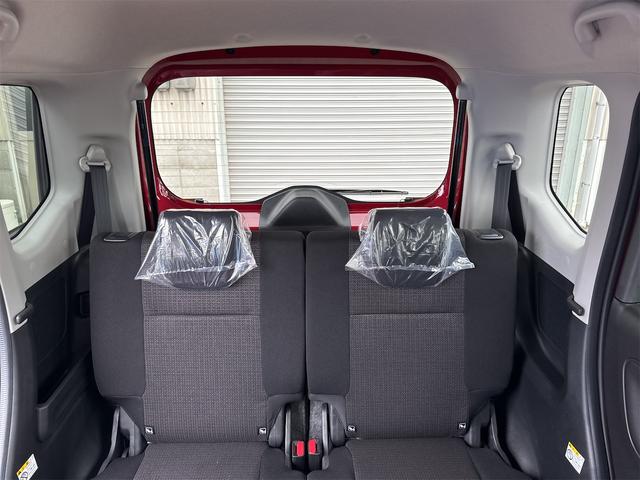 スペーシアカスタム ハイブリッドＧＳ　届出済未使用車・禁煙車・　フェニックスレッドパール　社外１６インチアルミホイール／タイヤ　ローダウン　フロント／サイド／リア　フラップスポイラー　片側電動スライドドア　クリアランスソナー　オートクルーズコントロール（68枚目）