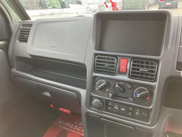 スーパーキャリイ X 5型 届出済未使用車・禁煙車・ 4AT パートタイム4WD スズキセーフティサポート クルーカーキーパールM 社外アルミホイール フロントフラップスポイラーエアロ・サイドステップエアロ クリアランスソナー パワーウィンドウ(3枚目)