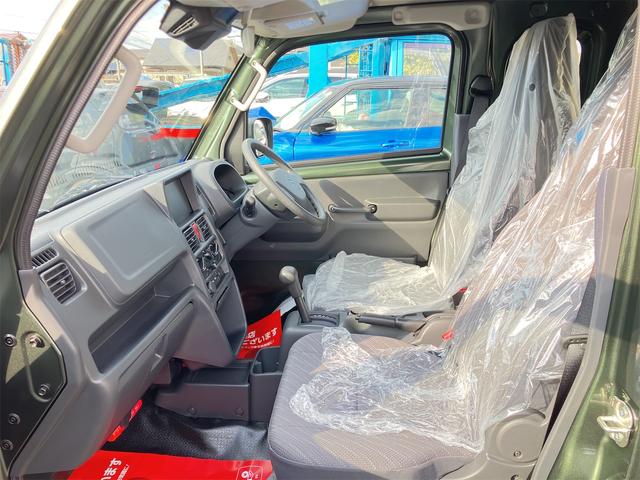 スーパーキャリイ X 5型 届出済未使用車・禁煙車・ 4AT パートタイム4WD スズキセーフティサポート クルーカーキーパールM 社外アルミホイール フロントフラップスポイラーエアロ・サイドステップエアロ クリアランスソナー パワーウィンドウ(9枚目)