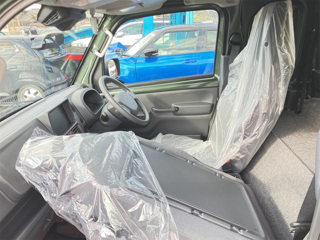 スーパーキャリイ X 5型 届出済未使用車・禁煙車・ 4AT パートタイム4WD スズキセーフティサポート クルーカーキーパールM 社外アルミホイール フロントフラップスポイラーエアロ・サイドステップエアロ クリアランスソナー パワーウィンドウ(10枚目)