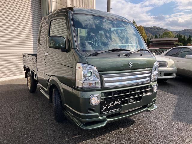 スーパーキャリイ X 5型 届出済未使用車・禁煙車・ 4AT パートタイム4WD スズキセーフティサポート クルーカーキーパールM 社外アルミホイール フロントフラップスポイラーエアロ・サイドステップエアロ クリアランスソナー パワーウィンドウ(13枚目)