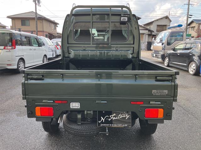 スーパーキャリイ X 5型 届出済未使用車・禁煙車・ 4AT パートタイム4WD スズキセーフティサポート クルーカーキーパールM 社外アルミホイール フロントフラップスポイラーエアロ・サイドステップエアロ クリアランスソナー パワーウィンドウ(16枚目)