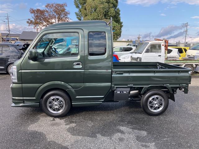 スーパーキャリイ X 5型 届出済未使用車・禁煙車・ 4AT パートタイム4WD スズキセーフティサポート クルーカーキーパールM 社外アルミホイール フロントフラップスポイラーエアロ・サイドステップエアロ クリアランスソナー パワーウィンドウ(18枚目)