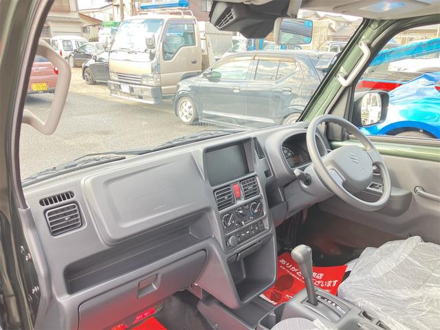 スーパーキャリイ X 5型 届出済未使用車・禁煙車・ 4AT パートタイム4WD スズキセーフティサポート クルーカーキーパールM 社外アルミホイール フロントフラップスポイラーエアロ・サイドステップエアロ クリアランスソナー パワーウィンドウ(44枚目)