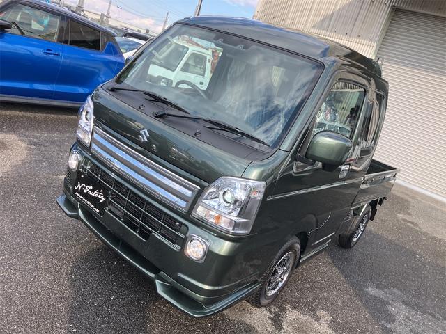 スーパーキャリイ X 5型 届出済未使用車・禁煙車・ 4AT パートタイム4WD スズキセーフティサポート クルーカーキーパールM 社外アルミホイール フロントフラップスポイラーエアロ・サイドステップエアロ クリアランスソナー パワーウィンドウ(56枚目)