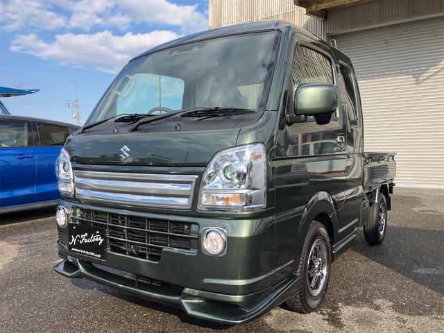 スーパーキャリイ X 5型 届出済未使用車・禁煙車・ 4AT パートタイム4WD スズキセーフティサポート クルーカーキーパールM 社外アルミホイール フロントフラップスポイラーエアロ・サイドステップエアロ クリアランスソナー パワーウィンドウ(57枚目)
