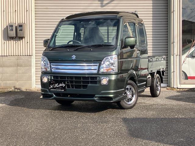 スーパーキャリイ X 5型 届出済未使用車・禁煙車・ 4AT パートタイム4WD スズキセーフティサポート クルーカーキーパールM 社外アルミホイール フロントフラップスポイラーエアロ・サイドステップエアロ クリアランスソナー パワーウィンドウ(62枚目)