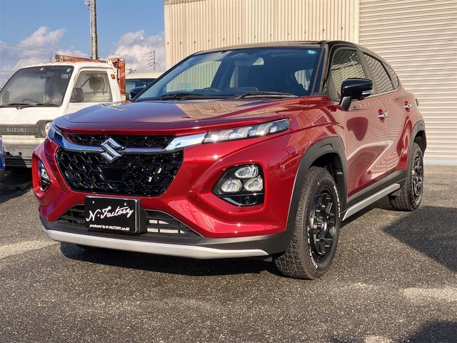 フロンクス ワンオーナー 禁煙車 6AT 全方位モニター オピュレントレッドパールメタリック/ブラック2トーンルーフ LODIO DRIVE 8M MONO(マッドブラック) タイヤマッドスターアジアルAT 205/60R/16(12枚目)