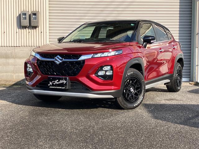 フロンクス ワンオーナー 禁煙車 6AT 全方位モニター オピュレントレッドパールメタリック/ブラック2トーンルーフ LODIO DRIVE 8M MONO(マッドブラック) タイヤマッドスターアジアルAT 205/60R/16(22枚目)