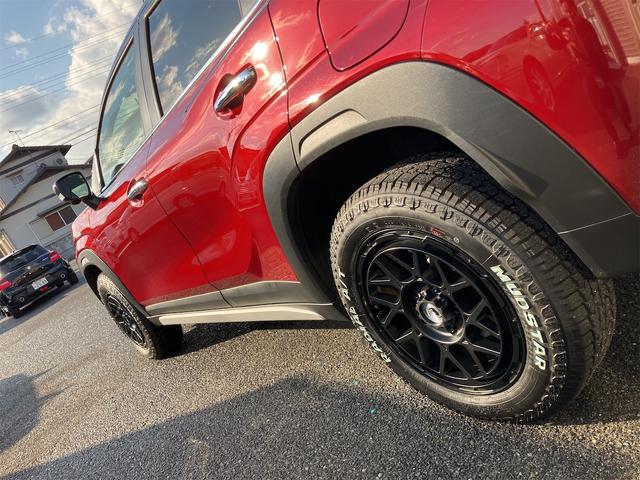 フロンクス ワンオーナー 禁煙車 6AT 全方位モニター オピュレントレッドパールメタリック/ブラック2トーンルーフ LODIO DRIVE 8M MONO(マッドブラック) タイヤマッドスターアジアルAT 205/60R/16(41枚目)