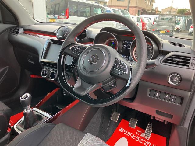 スイフトスポーツ ベースグレード 6F 4型・ 登録済未使用車・禁煙車 スーパーブラックパール 取扱説明書・保証書 クリアランスソナー オートクルーズコントロール レーンアシスト アルミホイール オートライト LEDヘッドランプ スマートキー(26枚目)