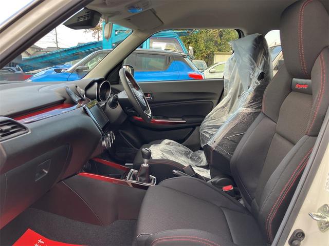 スイフトスポーツ ベースグレード 6F 4型・ 登録済未使用車・禁煙車 ピュアホワイトパール 取扱説明書・保証書 クリアランスソナー オートクルーズコントロール レーンアシスト アルミホイール オートライト LEDヘッドランプ スマートキー(37枚目)