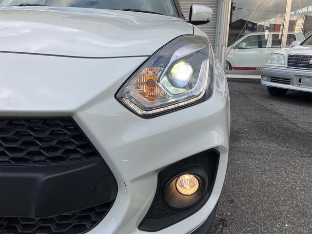 スイフトスポーツ ベースグレード 6F 4型・ 登録済未使用車・禁煙車 ピュアホワイトパール 取扱説明書・保証書 クリアランスソナー オートクルーズコントロール レーンアシスト アルミホイール オートライト LEDヘッドランプ スマートキー(45枚目)