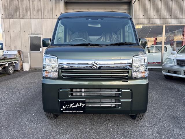 エブリイ ＪＯＩＮターボ６型　届出済未使用車・禁煙車・　ＣＶＴ　２ＷＤ　クルーカーキーＭ　スズキセーフティサポート　クリアランスソナー　両側スライドドア・クローザー　スマートキー　アイドリングストップ　シートヒーター　オートライト　ＬＥＤヘッドランプ（13枚目）