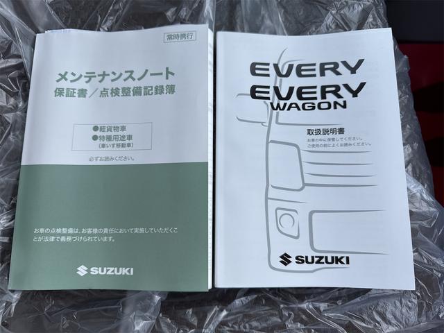 エブリイ ＪＯＩＮターボ６型　届出済未使用車・禁煙車・　ＣＶＴ　２ＷＤ　クルーカーキーＭ　スズキセーフティサポート　クリアランスソナー　両側スライドドア・クローザー　スマートキー　アイドリングストップ　シートヒーター　オートライト　ＬＥＤヘッドランプ（62枚目）