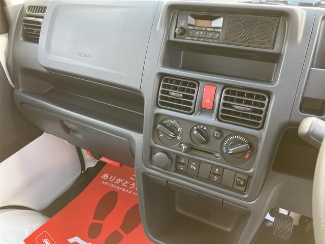 キャリイトラック KCエアコン・パワステ 届出済未使用車・禁煙車・ 7型 2WD 5F ホワイト(26U)スズキセーフティサポート パワーウィンドウ 衝突被害軽減システム クリアランスソナー レーンアシスト アイドリングストップ オートライト 三方開(47枚目)