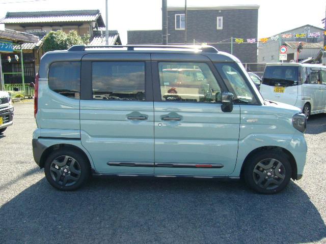 スペーシアギア ハイブリッドXZ ターボ 4WD 純正9インチナビ 全方位カメラ LEDヘッドライト 両側パワースライドドア 衝突軽減 スマートキー ステアリング&シートヒーター クルコン 前後ドラレコ ETC USB Bluetooth(5枚目)