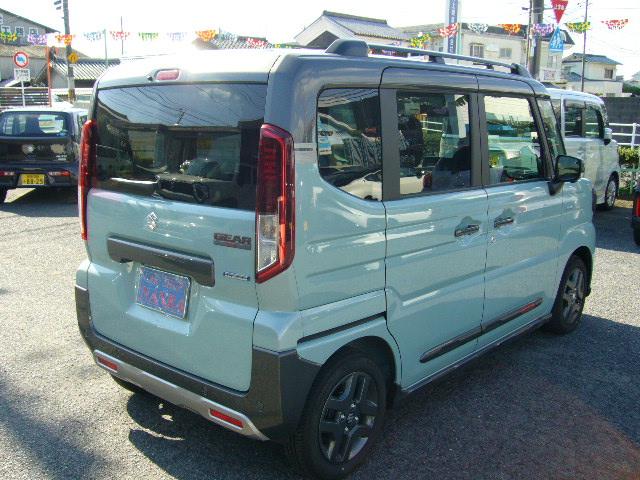 スペーシアギア ハイブリッドXZ ターボ 4WD 純正9インチナビ 全方位カメラ LEDヘッドライト 両側パワースライドドア 衝突軽減 スマートキー ステアリング&シートヒーター クルコン 前後ドラレコ ETC USB Bluetooth(8枚目)