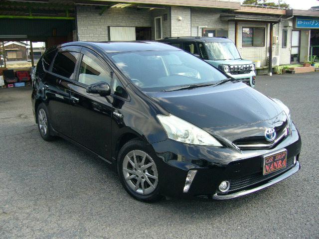 プリウスアルファ Ｓ　チューン　ブラック　７人乗り　３列シート　ＬＥＤヘッド　純正フルセグＳＤナビ　バックカメラ　純正アルミ　プッシュスタート　スマートキー　オートＡＣ　プライバシーガラス　ＥＴＣ　Ｂｌｕｅｔｏｏｔｈ　ＤＶＤ再生　ワンオーナー（3枚目）