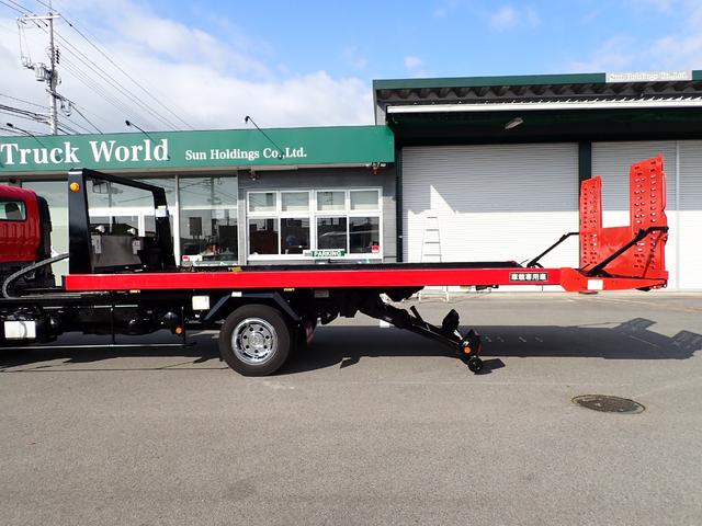 デュトロ キャリアカー（積載車・３ｔ積）　１８０馬力　令和１年式　極東　極東フラトップＺＥＲＯ（フルフラット型）　ハイグレード　油圧オートテールゲート　油圧ウインチ　ラジコン　電動パーキング　ナビ・ＴＶ（フルセグ）　Ｓミラー格納式　Ｓマーカーランプ　フォグランプ　ＥＴＣ（54枚目）