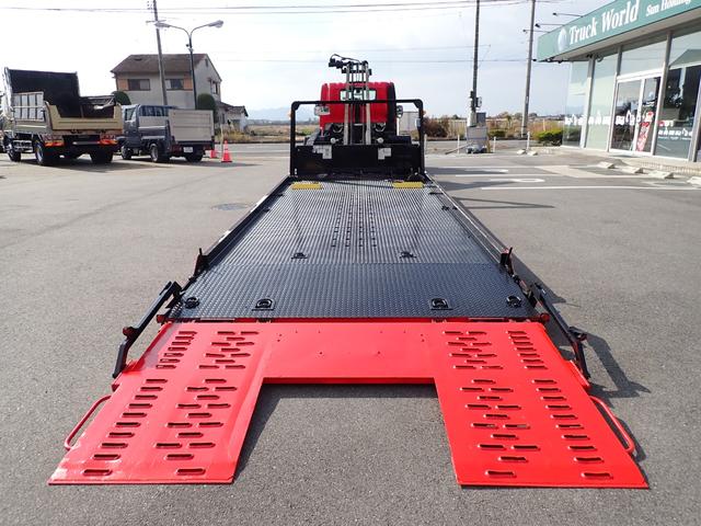 デュトロ キャリアカー（積載車・３ｔ積）　１８０馬力　令和１年式　極東　極東フラトップＺＥＲＯ（フルフラット型）　ハイグレード　油圧オートテールゲート　油圧ウインチ　ラジコン　電動パーキング　ナビ・ＴＶ（フルセグ）　Ｓミラー格納式　Ｓマーカーランプ　フォグランプ　ＥＴＣ（59枚目）