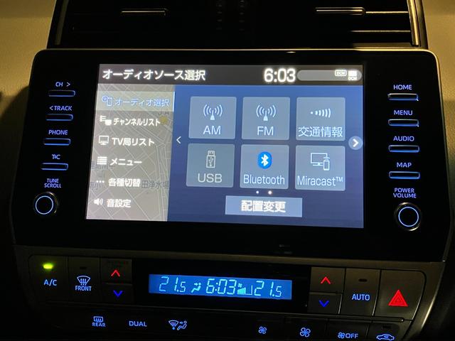 ランドクルーザープラド ＴＸ　Ｌパッケージ　マットブラックエディション　ワンオーナー　７人乗　サンルーフ　パノラミックビューモニター　ドラレコ　純正９インチディスプレイオーディオ　ブラインドスポットモニター　クリアランスソナー（25枚目）