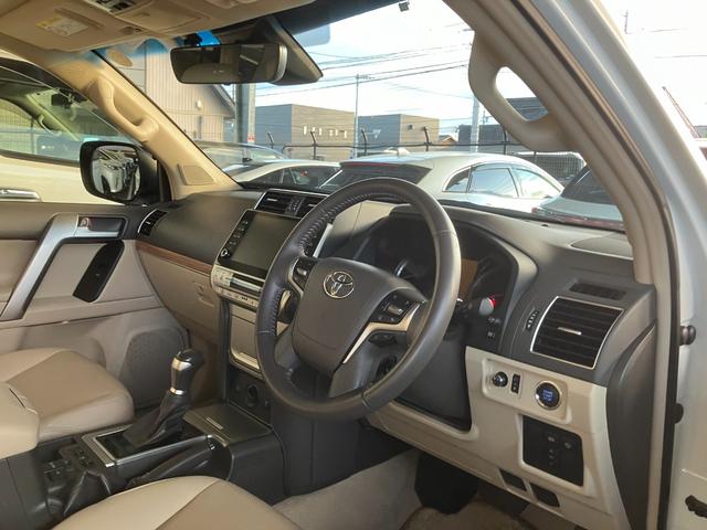 ランドクルーザープラド ＴＸ　Ｌパッケージ　マットブラックエディション　ワンオーナー　７人乗り　サンルーフ　ベージュ内装　パノラミックビュー　ＢＳＭ　ソナー　寒冷地　ルーフレール　シートヒーター　ベンチレーション　レーダークルーズ（43枚目）