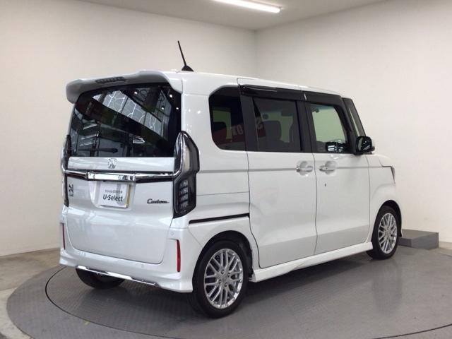 Ｎ－ＢＯＸカスタム Ｌターボ　ＬＥＤ・ディスプレイオーディオ・バックカメラ・純正ＡＷ・シートヒーター　衝突軽減ブレーキサポート　ＬＥＤヘッドライ　１オーナー　アイドリングＳ　ターボエンジン　ＰＳ　カーテンエアバック　エアバック（4枚目）