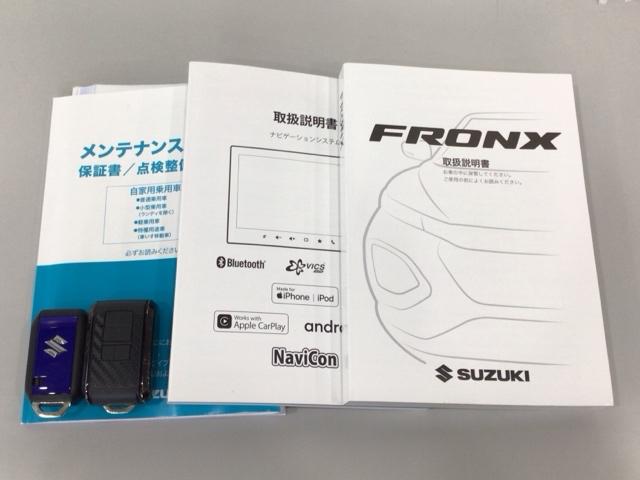 フロンクス ベースグレード　ＬＥＤ・フルセグ・メモリナビ・バックカメラ・社外ＡＷ・シートヒーター・ＥＴＣ　パーキングセンサー　デュアルセンサーブレーキサポート　ＬＥＤライト　アイドリングストップ　スマートキー　４ＷＤ　全周囲（19枚目）