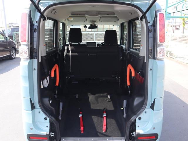 スペーシア ハイブリッドＸ　車いすスロープ車　車いすスロープ車　衝突被害軽減ブレーキ　アイドリングストップ　左電動スライドドア　ナビ・フルセグＴＶ　バックカメラ　フロントカメラ　ソナー　オートエアコン　シートヒーター　ドライブレコーダー（5枚目）