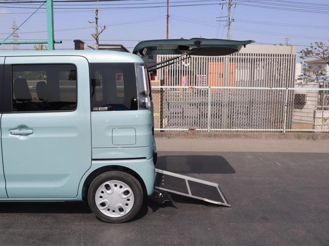 スペーシア ハイブリッドＸ　車いすスロープ車　車いすスロープ車　衝突被害軽減ブレーキ　アイドリングストップ　左電動スライドドア　ナビ・フルセグＴＶ　バックカメラ　フロントカメラ　ソナー　オートエアコン　シートヒーター　ドライブレコーダー（8枚目）