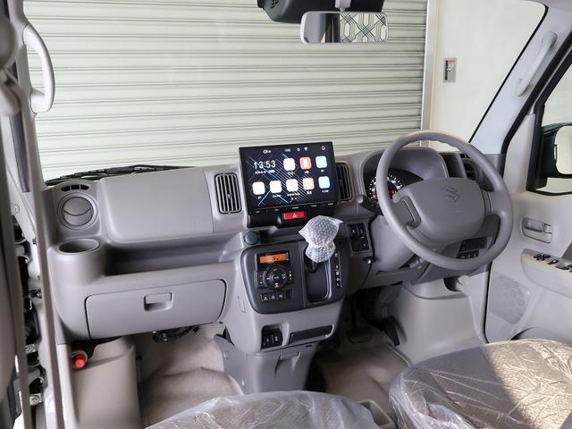 エブリイ Ｊリミテッド　ターボ　届出済未使用車　１０型ディスプレイオーディオ　ブルートュース　ＨＤＭＩ　バックモニター　両側パワースライドドア　専用ＬＥＤヘッドライト　シートヒーター　専用フロント＆リアバンパー　特別仕様車（3枚目）