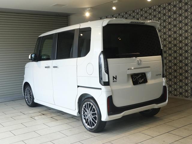 Ｎ－ＢＯＸカスタム ターボ　届出済未使用車　純正９型ナビＴＶ　ブルートゥース　バックモニター　両側パワースライドドア　ＬＥＤヘッドライト　フォグランプ　衝突軽減ブレーキ　ハーフレザーシート　シートヒーター　パドルシフト（2枚目）