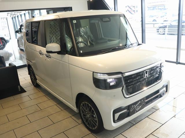 Ｎ－ＢＯＸカスタム ターボ　届出済未使用車　純正９型ナビＴＶ　ブルートゥース　バックモニター　両側パワースライドドア　ＬＥＤヘッドライト　フォグランプ　衝突軽減ブレーキ　ハーフレザーシート　シートヒーター　パドルシフト（50枚目）