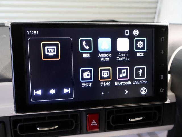 ムーヴキャンバス ストライプスＧ　届出済未使用車　純正９型ディスプレイオーディオ　フルセグＴＶ　アップルカープレイ対応　バックモニター　両側パワースライドドア　ＬＥＤヘッドライト　コーナーセンサー　ワイヤレス充電　ツートンカラー（4枚目）