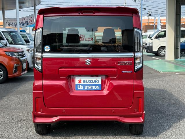 スペーシアカスタム カスタム　ＨＹＢＲＩＤ　ＸＳターボ　バックカメラ　オートライト　Ｂｌｕｅｔｏｏｔｈ　スライドドア　純正ナビ　プッシュスタート　シートヒーター　オートエアコン　禁煙車　スズキセーフティーサポート　衝突被害軽減システム　衝突安全ボディ（6枚目）