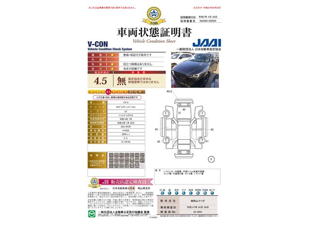 車両状態評価書