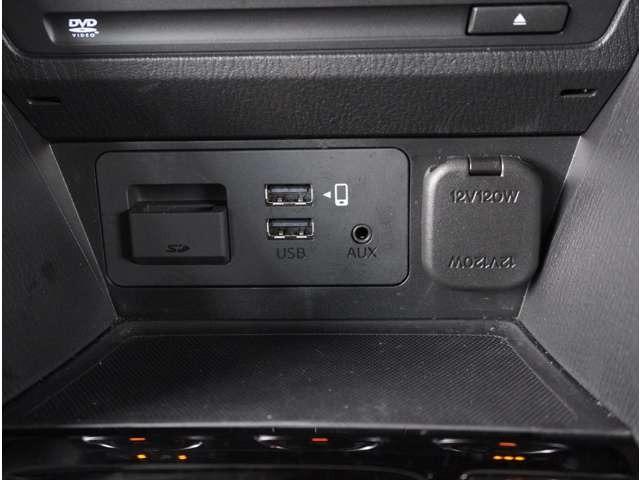 【ＵＳＢ接続】ＵＳＢ接続も可能です。スマートフォンと連動して音楽も再生可能です。