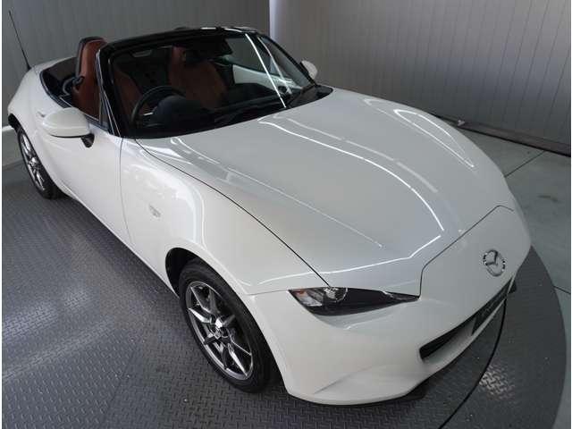 ロードスター １．５　ブラウン　トップ　６速ＭＴ　茶革シート　純正ナビ　衝突軽減ブレーキ　アルミホイール　本革シート　Ｂモニター　禁煙車　クルコン　ＬＥＤ　フルセグ　キ－レス　パワステ　シートヒーター　ＥＴＣ　スマートキー　メモリーナビ（12枚目）