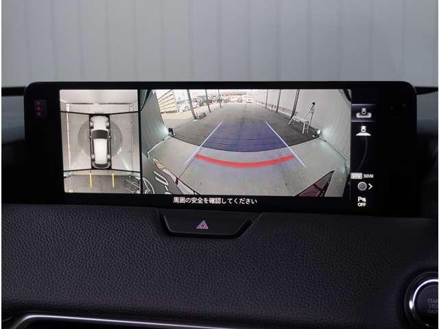 CX-80 3.3 XD Lパッケージ ディーゼルターボ 当社デモカー 黒革シート BOSE アルミホイール パノラマサンルーフ フルセグTV 電動リアゲート レザーシート 禁煙車 全周囲カメラ パワーシート スマートキー アイドリングストップ バックカメラ(7枚目)