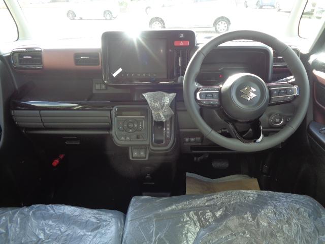 スペーシアカスタム ハイブリッドＸＳ　全方位モニター付ナビゲーション／アダプティブクルーズコントロール／電動パーキング／ステアリングヒーター／両席シートヒーター／両側パワースライドドア／オートマチックハイビーム／Ｂｌｕｅｔｏｏｔｈ接続／（3枚目）