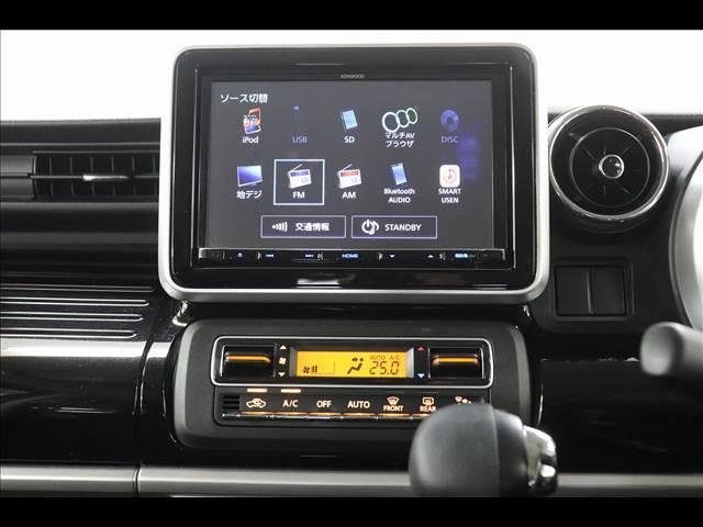 スペーシアカスタム ハイブリッドＧＳ　８型ナビ　フルセグＴＶ　Ｂｌｕｅｔｏｏｔｈ　バックカメラ　ＥＴＣ　障害物センサー　左パワースライド　禁煙車　シートヒーター　衝突被害軽減ブレーキ　ＬＥＤオートライト　スマートキー　ドラレコ（2枚目）