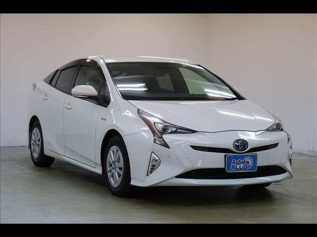 プリウス S “Safety Plus” レーダクルーズ レーダークルーズ クリアランスソナー LEDオートライト レザーハンドル 純正ナビ TV バックカメラ HUD スマートキー プッシュスタート ETC 純正アルミ 禁煙車 純正アルミ(18枚目)