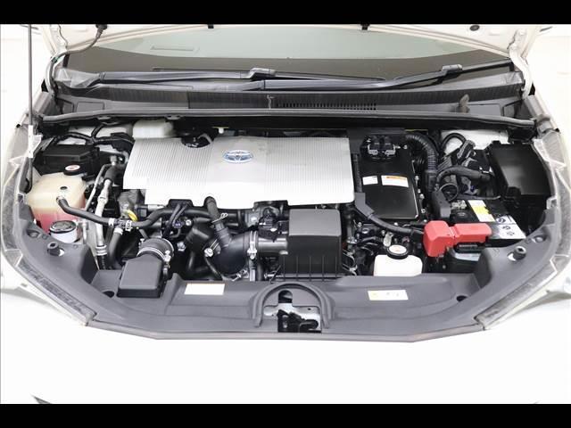 プリウス S “Safety Plus” レーダクルーズ レーダークルーズ クリアランスソナー LEDオートライト レザーハンドル 純正ナビ TV バックカメラ HUD スマートキー プッシュスタート ETC 純正アルミ 禁煙車 純正アルミ(23枚目)